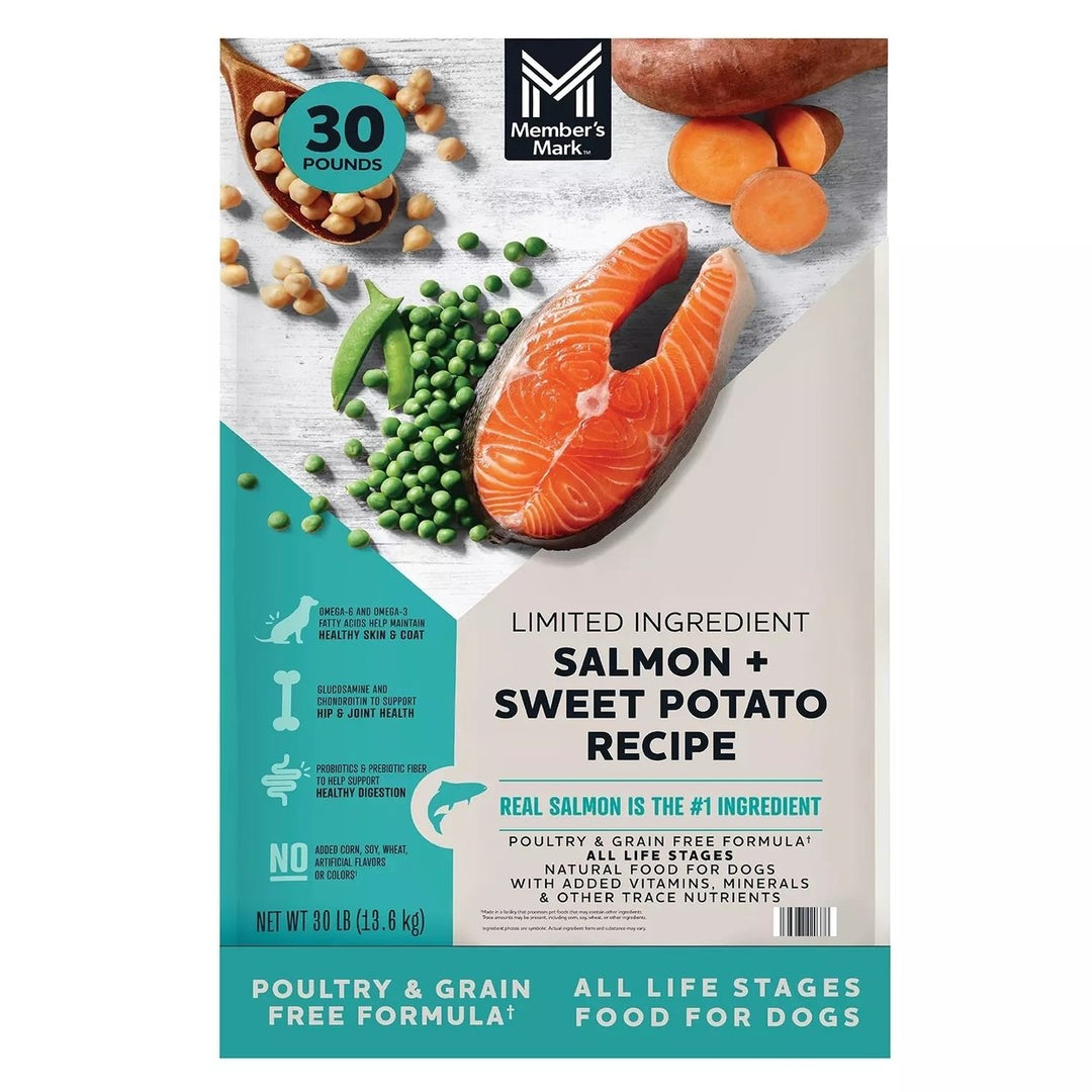 Members Mark Grain Free Salmon and Sweet Potato Dry Dog Food 30 Pounds Image 1