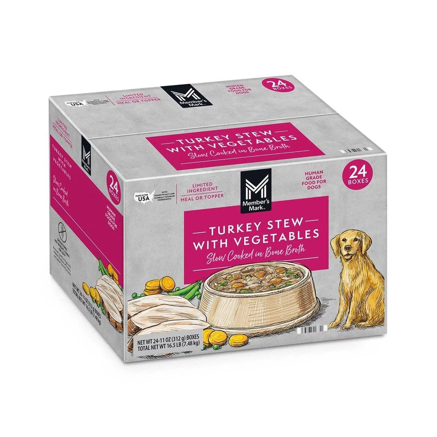 Members Mark Turkey Stew with Vegetables Wet Dog Food 11 Ounce (Pack of 24) Image 1