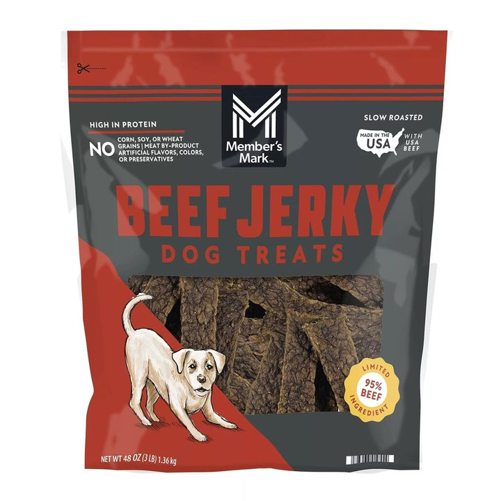 Members Mark Beef Jerky Dog Treats 48 Ounce Image 1