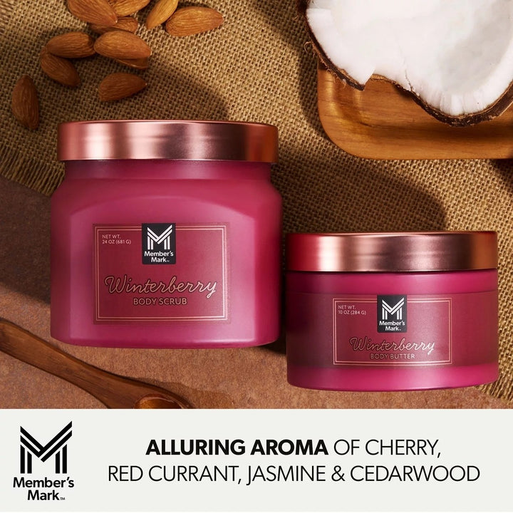 Members Mark Winterberry Body Butter and Scrub Duo Image 4