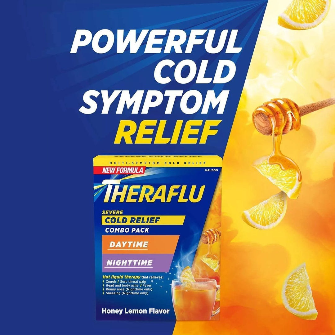 Theraflu MultiSymptom Severe Cold Relief Medicine/Nighttime Severe 24 Count Image 3