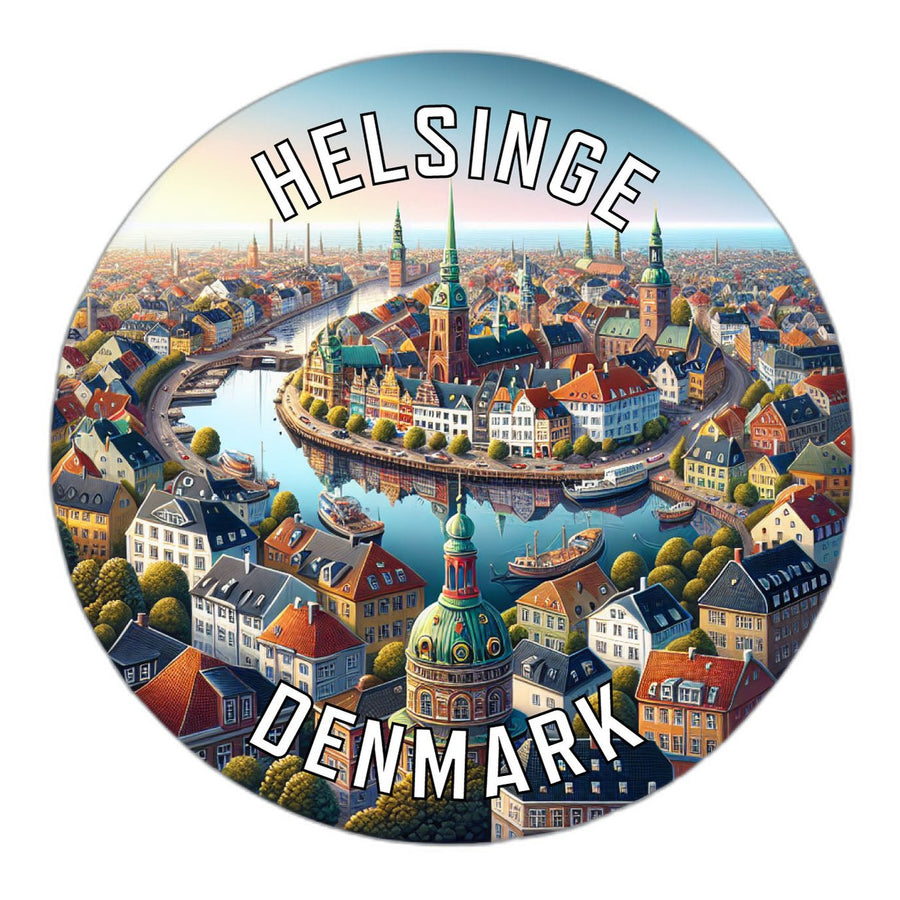 Helsinge Denmark Souvenir Vinyl Decal Sticker Image 1