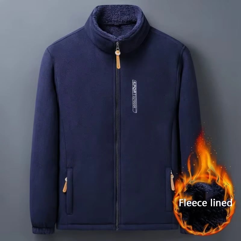 Mens Winter Outdoor Fleece Jacket Windproof and Warm Image 2