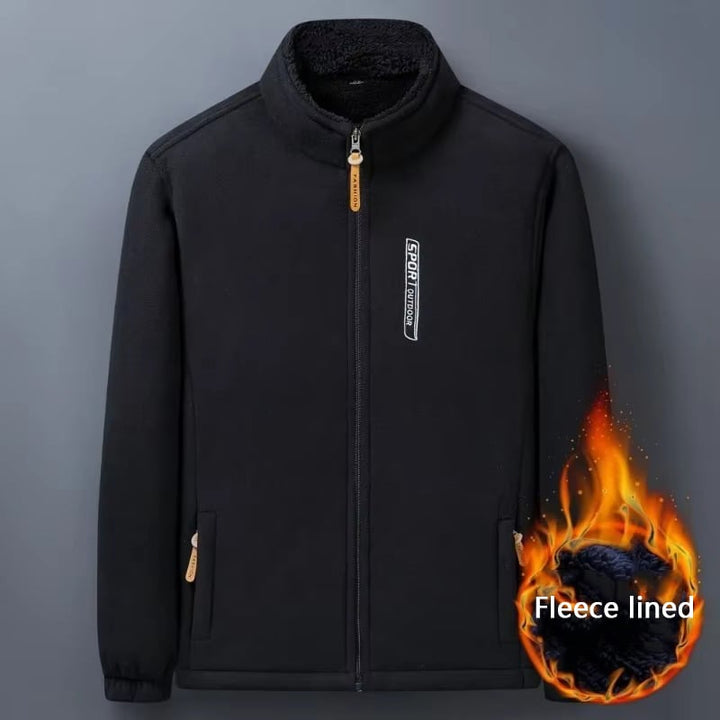 Mens Winter Outdoor Fleece Jacket Windproof and Warm Image 3