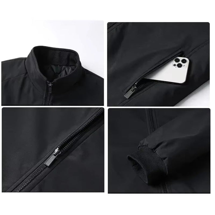 Plus Size 8xl Jacket for Men 2024 Thick Stand Collar Solid Winter Jacket Image 4