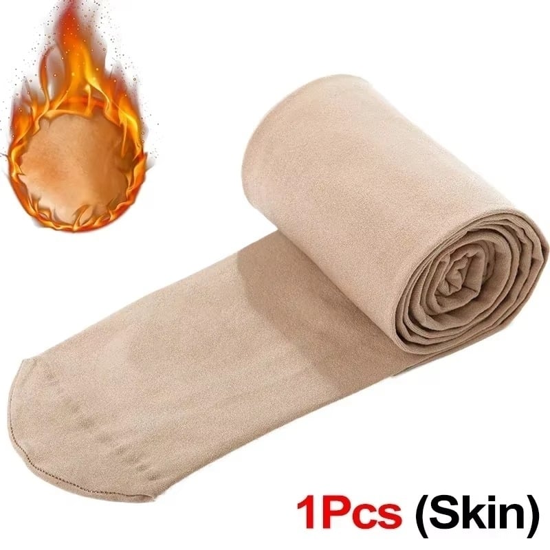 Women Thermal Stockings Winter Warm Elastic Slim Fleece Tights Pantyhose Thicken Image 8