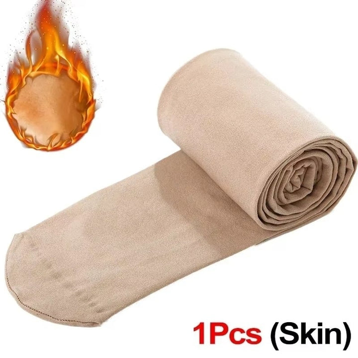 Women Thermal Stockings Winter Warm Elastic Slim Fleece Tights Pantyhose Thicken Image 8