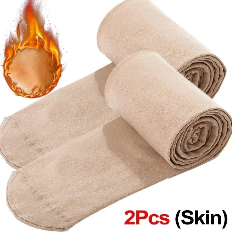 Women Thermal Stockings Winter Warm Elastic Slim Fleece Tights Pantyhose Thicken Image 10