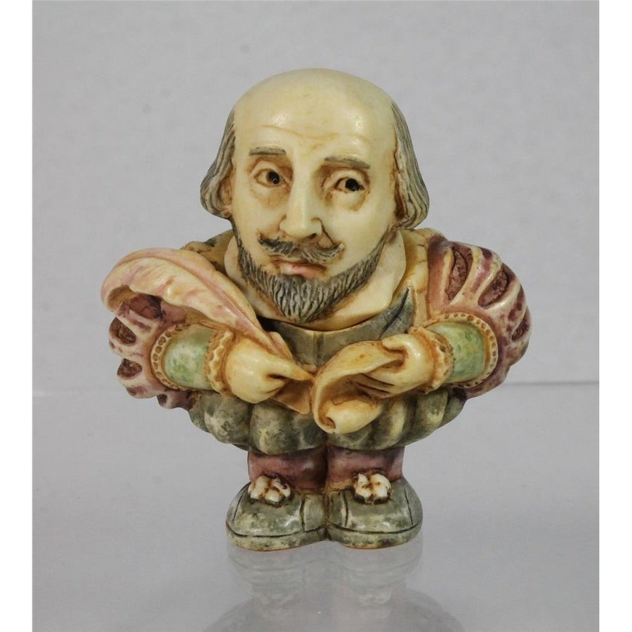 Harmony Kingdom Ball Pot Bellys/Belly- WILLIAM SHAKESPEARE -PBHSH -Retired NIB Image 1