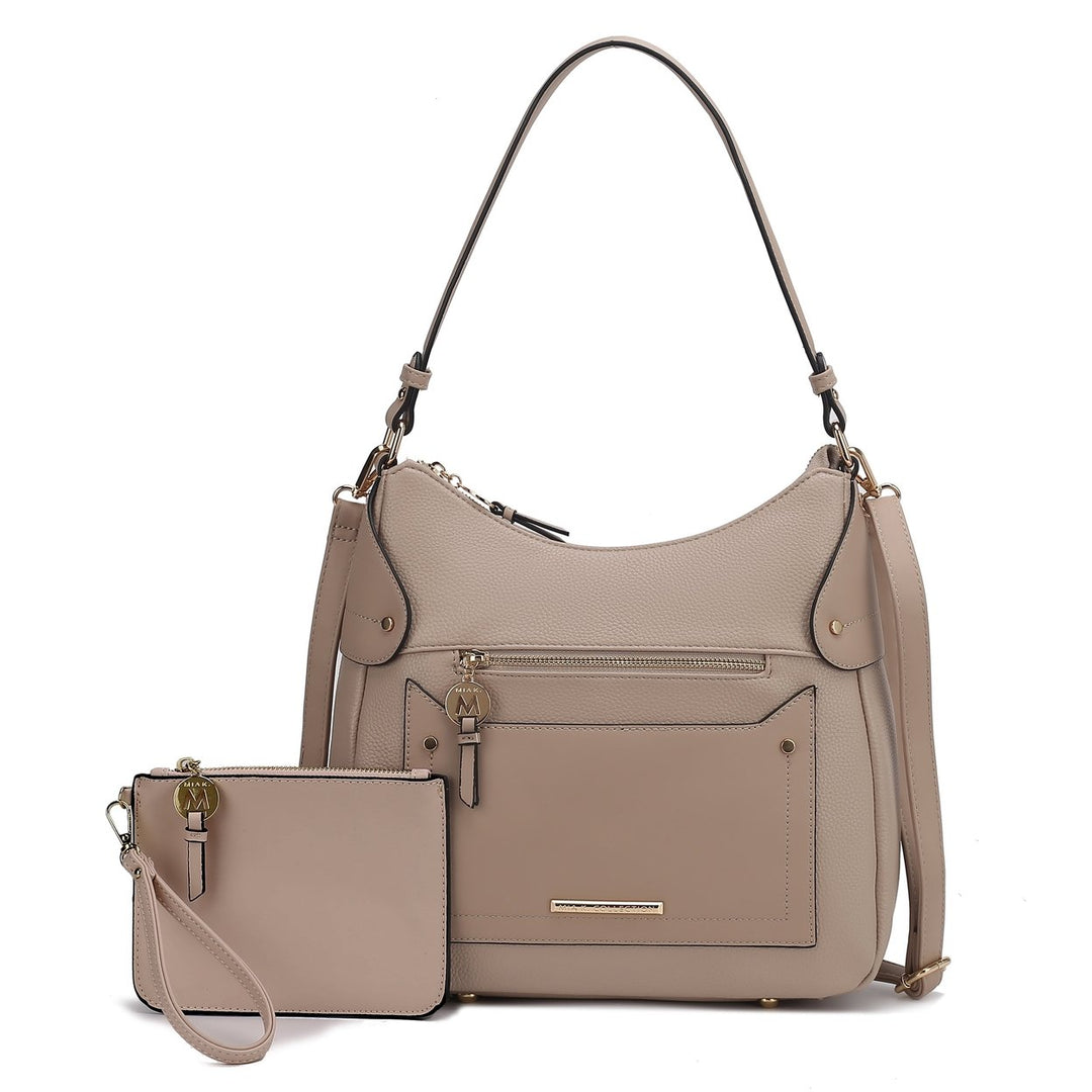 MKFCollection Maeve Shoulder Bag and Set - Vegan Leather Designer Handbag Image 1