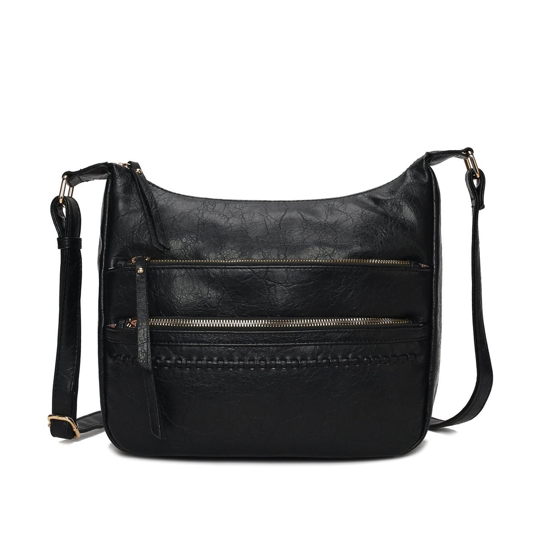 MKFCollection Alia Shoulder Bag - Vegan Leather Designer Handbag Image 6