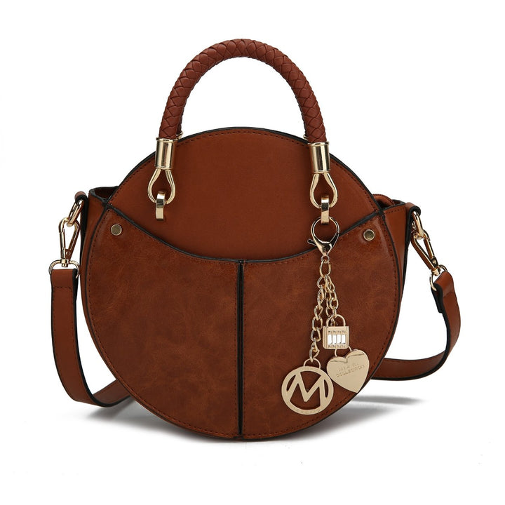 MKFCollection Camille Crossbody Bag - Vegan Leather Designer Handbag Image 1