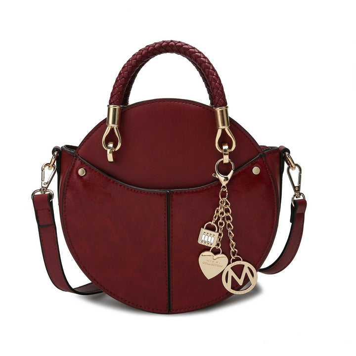 MKFCollection Camille Crossbody Bag - Vegan Leather Designer Handbag Image 6