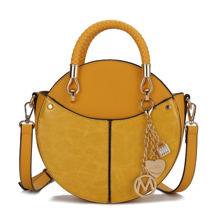 MKFCollection Camille Crossbody Bag - Vegan Leather Designer Handbag Image 7