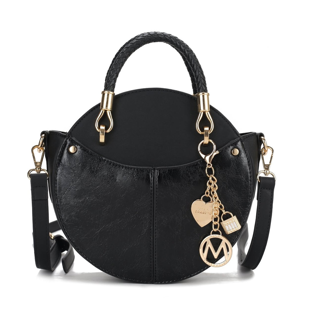 MKFCollection Camille Crossbody Bag - Vegan Leather Designer Handbag Image 8