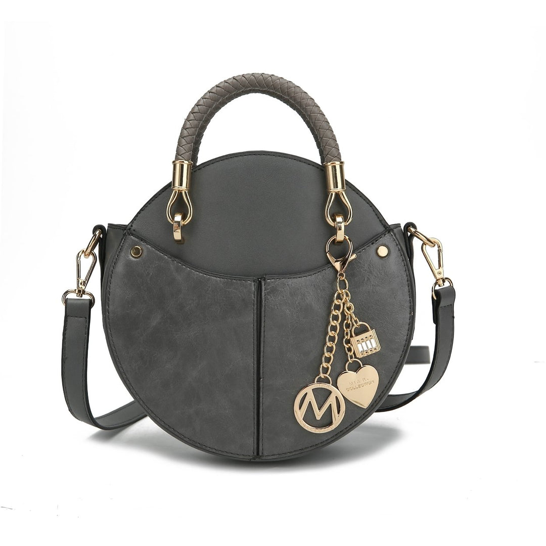 MKFCollection Camille Crossbody Bag - Vegan Leather Designer Handbag Image 9