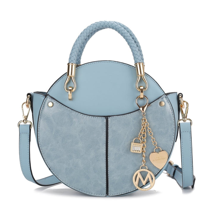 MKFCollection Camille Crossbody Bag - Vegan Leather Designer Handbag Image 1