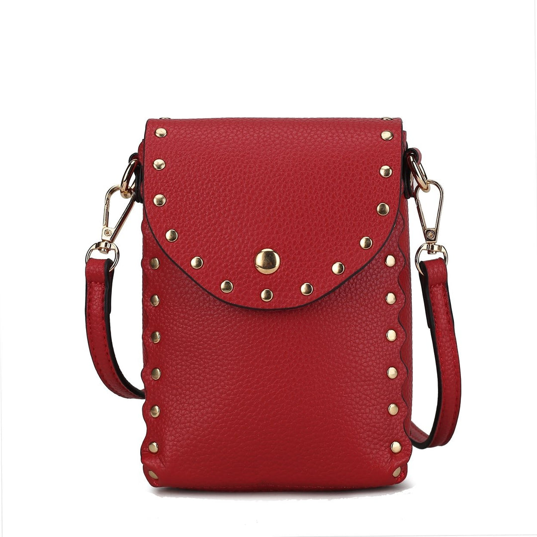 MKFCollection Filomena Vegan Leather Womens Crossbody - Vegan Leather Designer Image 9