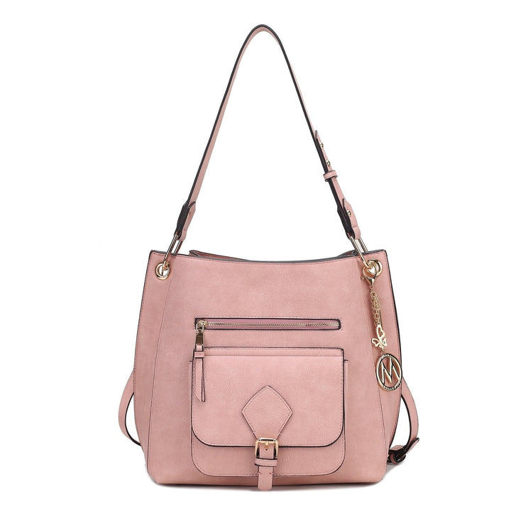 MKFCollection Yves Hobo Bag - Vegan Leather Designer Handbag Image 4