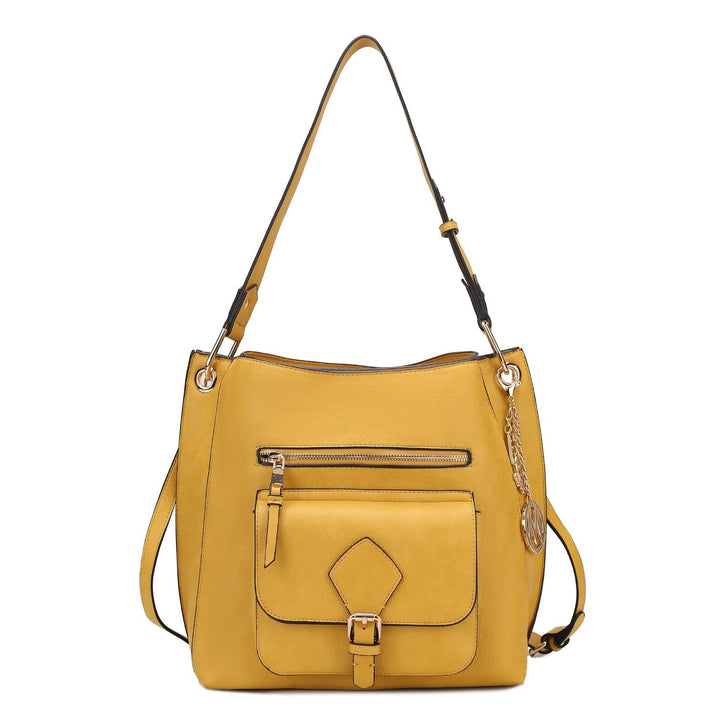 MKFCollection Yves Hobo Bag - Vegan Leather Designer Handbag Image 6