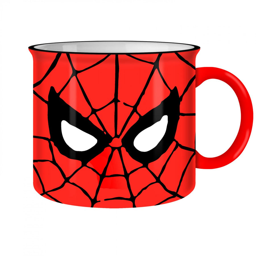 Spider-Man Web Eyes 20oz Ceramic Camper Mug Image 1