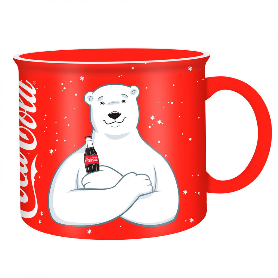 Coca-Cola Bear 20oz Ceramic Camper Mug Image 1