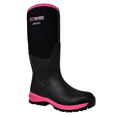 Dryshod Womens Legend MXT Hi Pull On Boot Black Pink LGX-WH-BKPN Size One Image 2