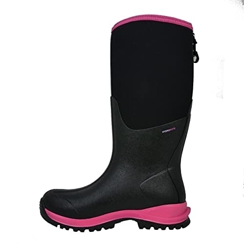 Dryshod Womens Legend MXT Hi Pull On Boot Black Pink LGX-WH-BKPN Size One Image 4