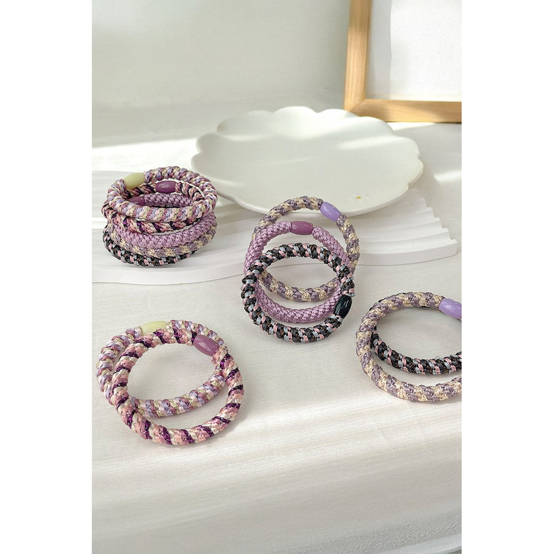 15 pcs Elastic Braided Hair Tie Image 1