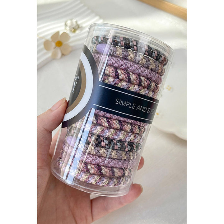 15 pcs Elastic Braided Hair Tie Image 2