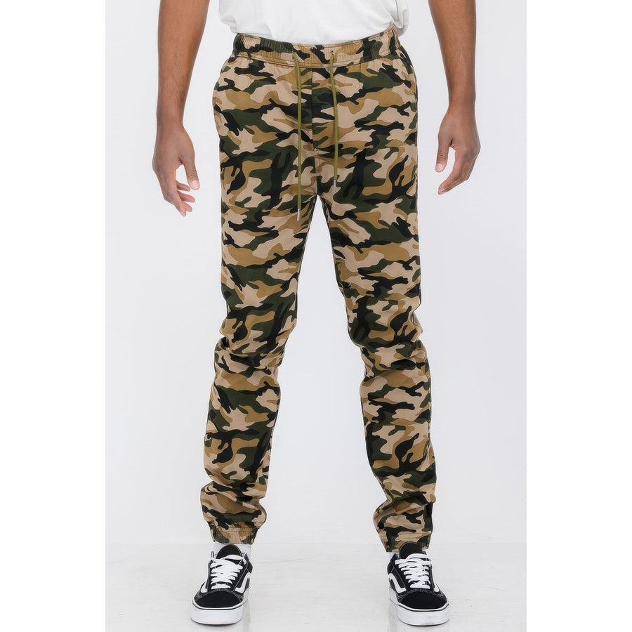 Basic Stretch Jogger Pants Image 1