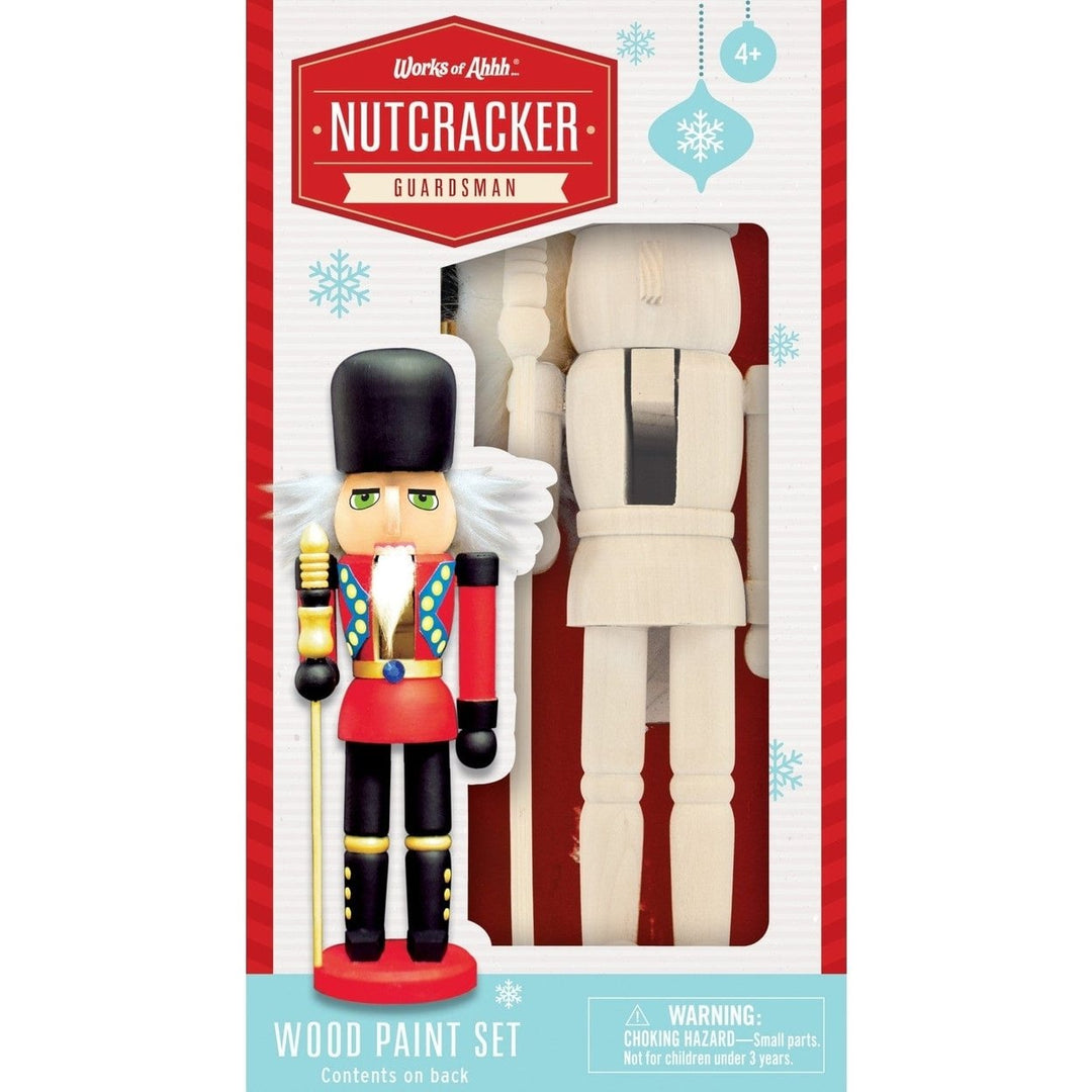 Holiday Craft Kit - Nutcracker Guard Wood Craft and Paint Kit Image 1