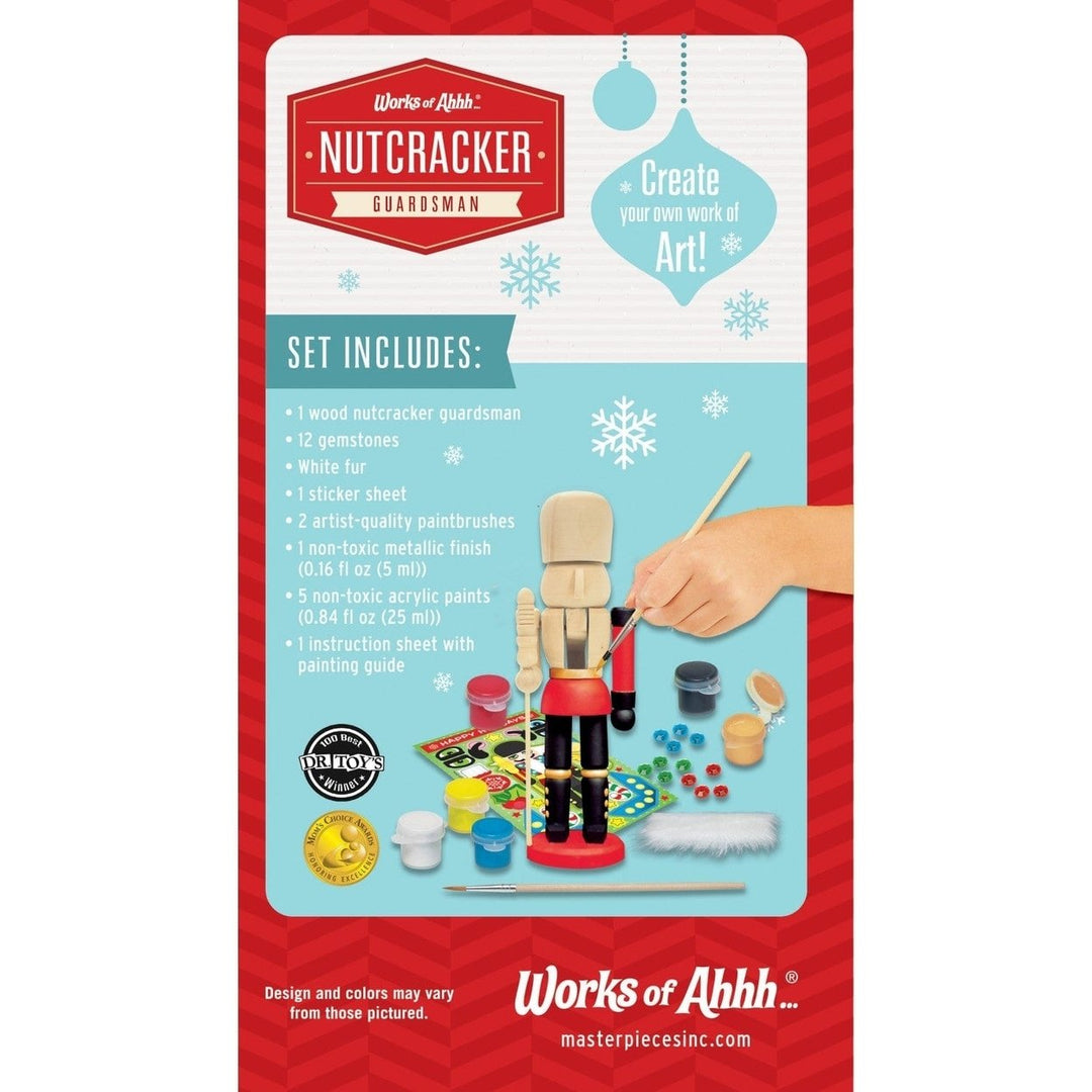 Holiday Craft Kit - Nutcracker Guard Wood Craft and Paint Kit Image 3