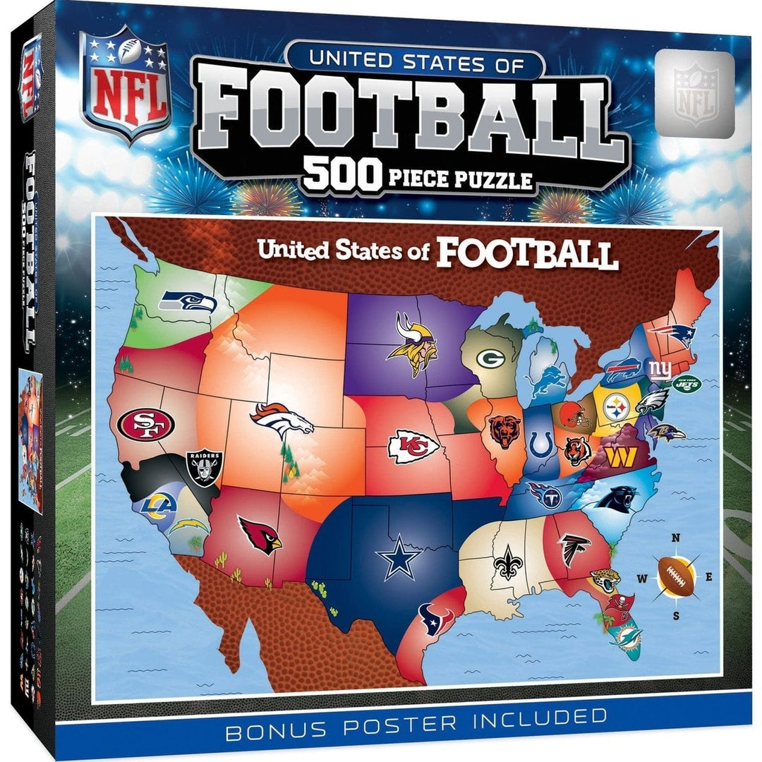 NFL - League Map 500 Piece Jigsaw Puzzle Image 1