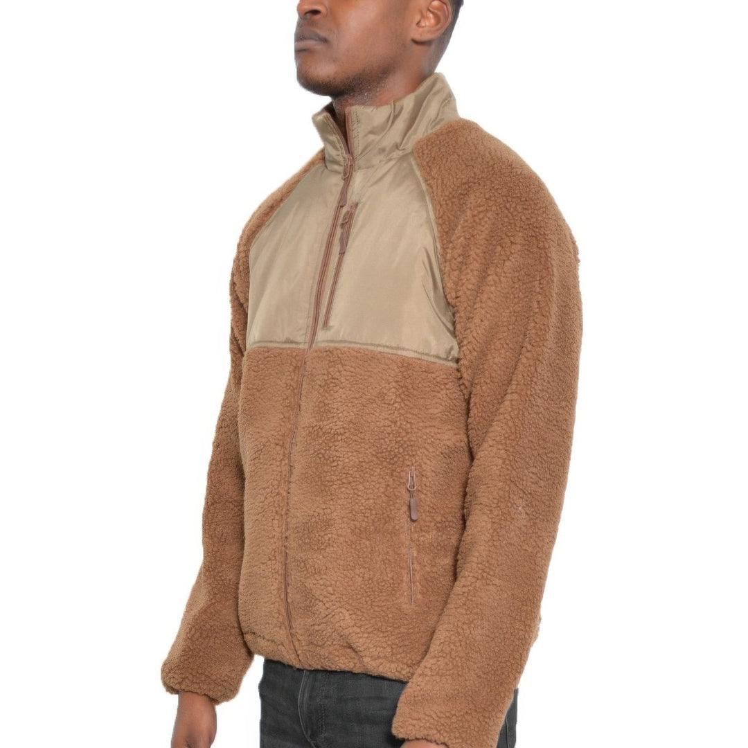 Full Zip Sherpa Fleece Jacket Image 12