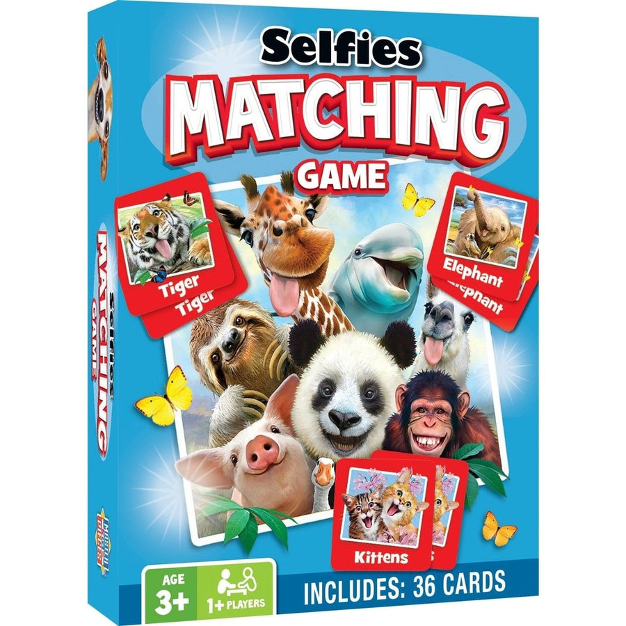 MasterPieces Selfies Matching Game Fun Family Card Game for Ages 3 and Up Image 1