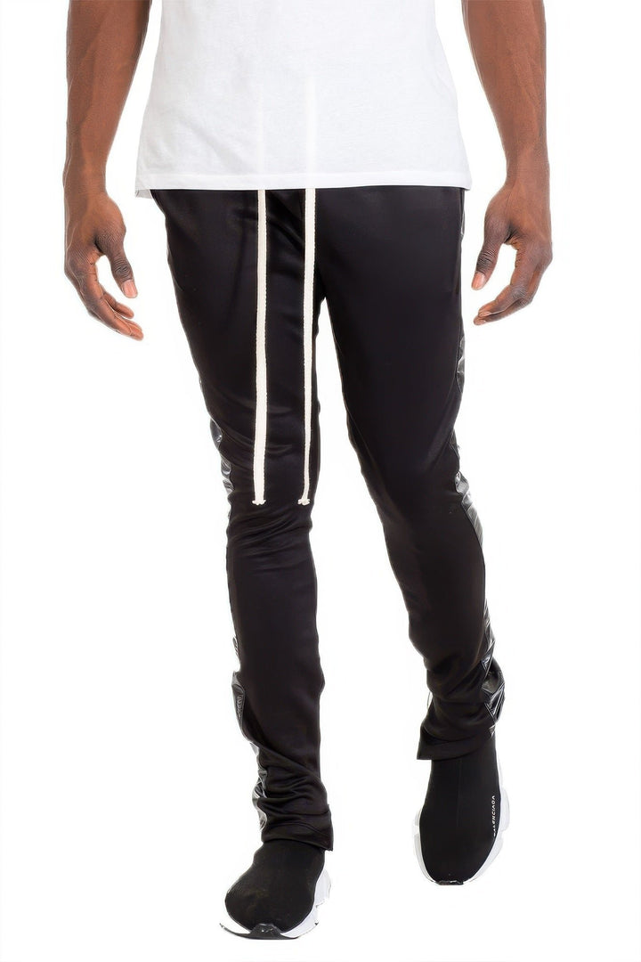 Leather Tape Track Pants Image 1