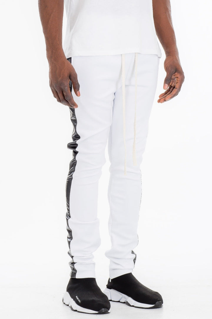 Leather Tape Track Pants Image 7