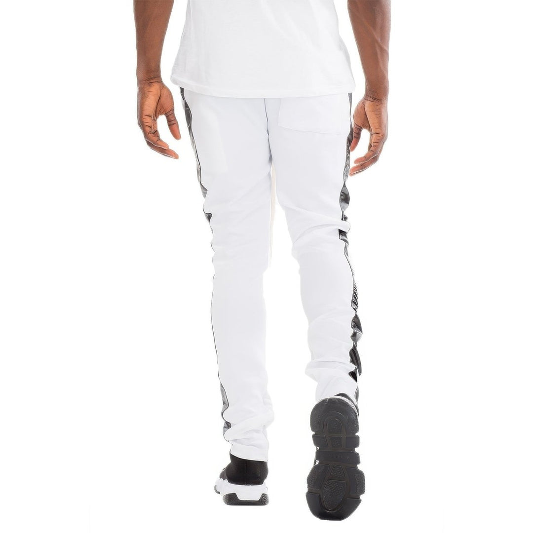 Leather Tape Track Pants Image 9