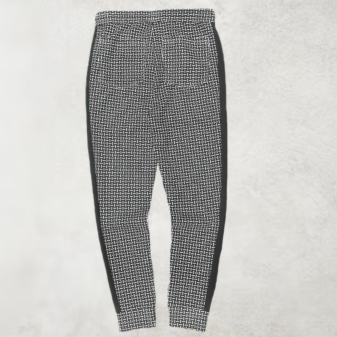 Mens Patterned Sweatpants With Side Stripe Image 7