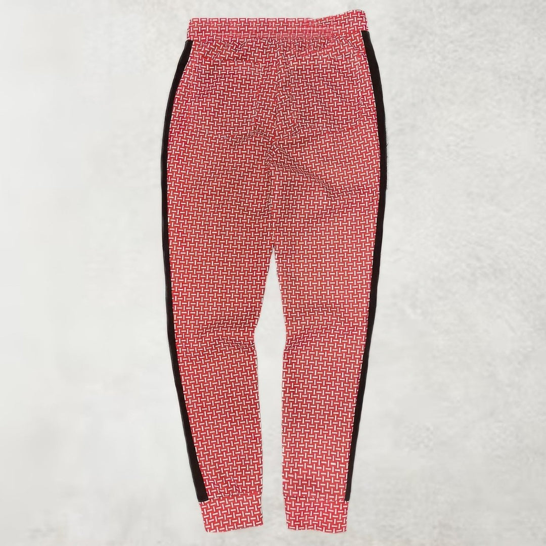 Mens Patterned Sweatpants With Side Stripe Image 9