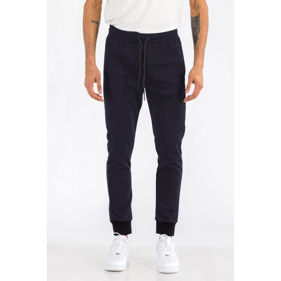 Mens Solid Heathered Jogger Image 1