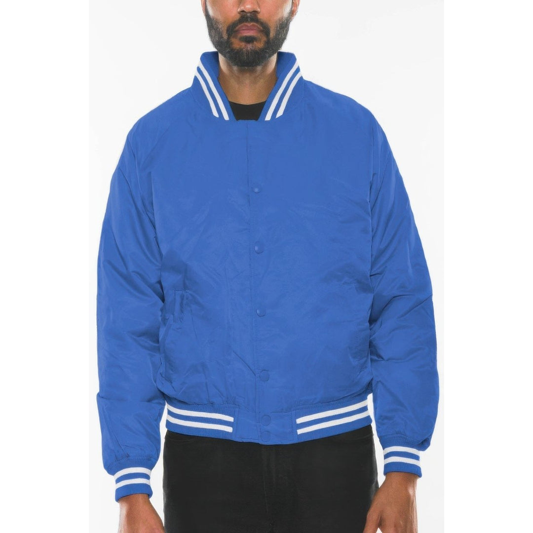 Mens Polyester Windbreaker Winter Bomber Jacket Image 9