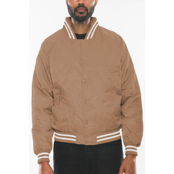 Mens Polyester Windbreaker Winter Bomber Jacket Image 11