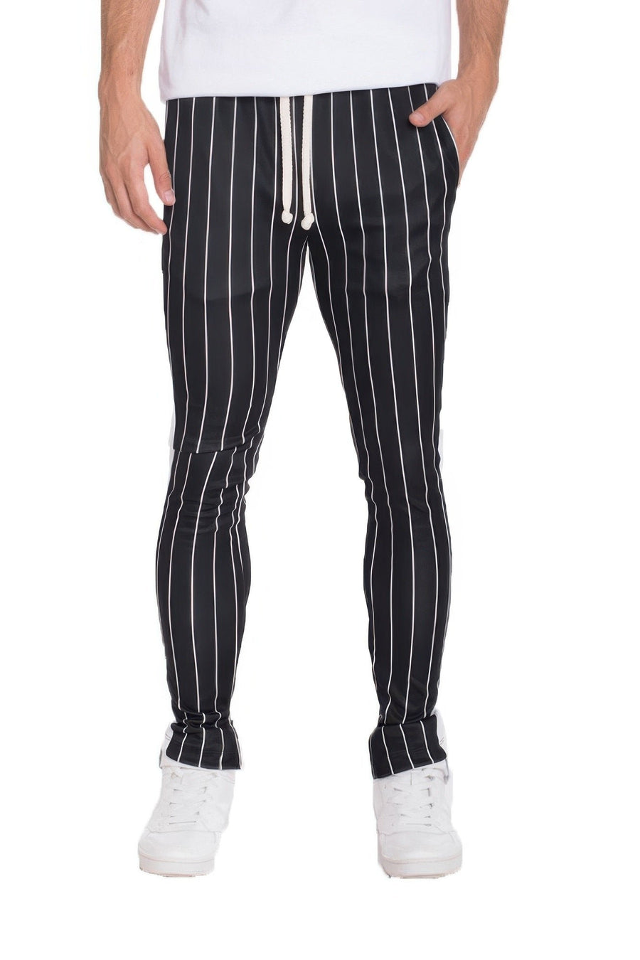 Pin Stripe Track Pants Image 1