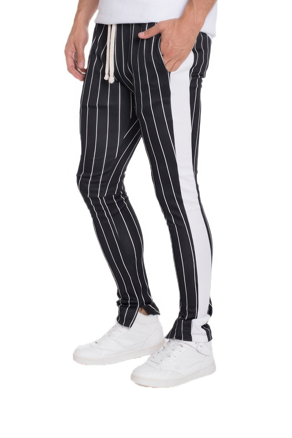 Pin Stripe Track Pants Image 2