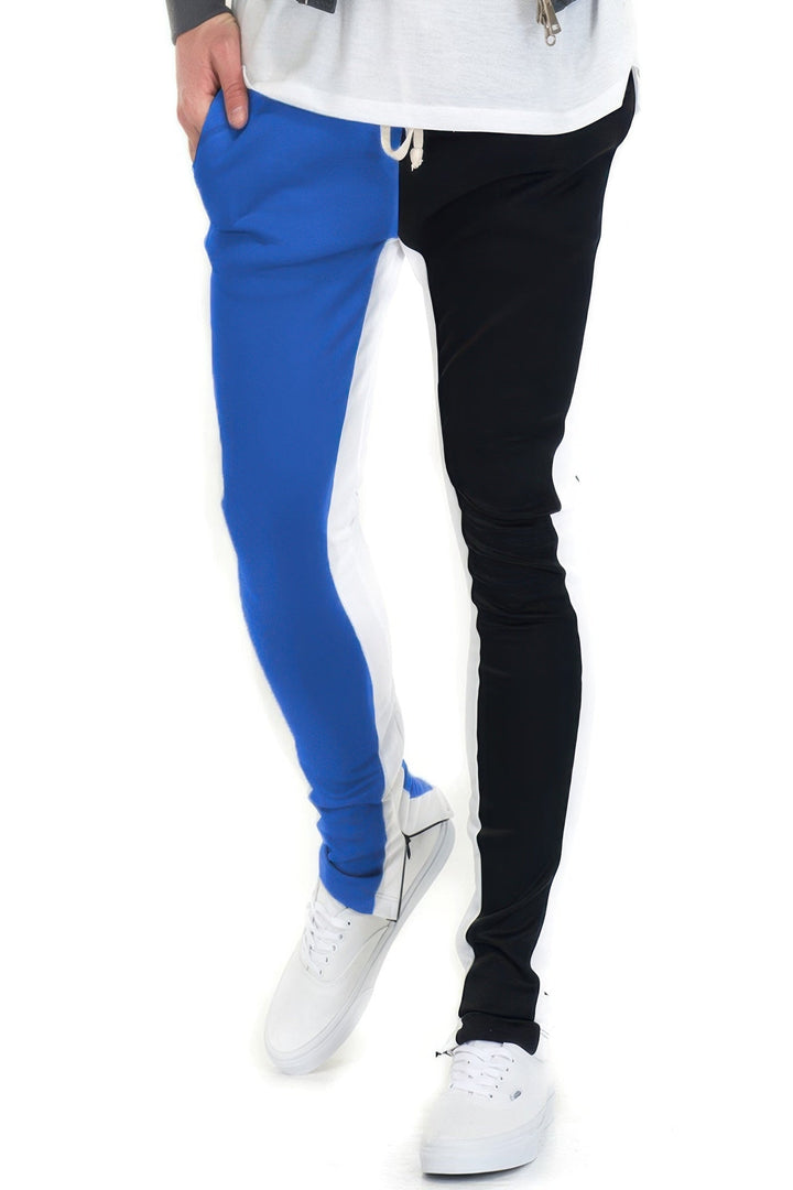 Two Tone Color Block Track Pant Jogger Image 1