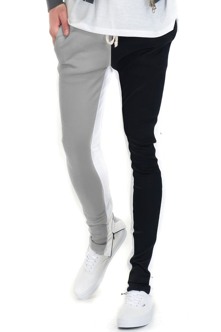 Two Tone Color Block Track Pant Jogger Image 1