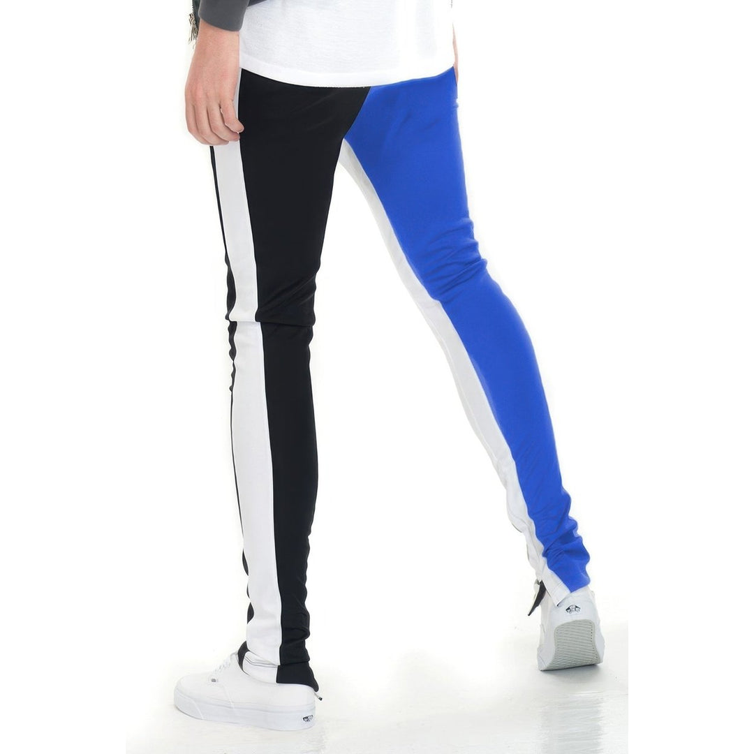 Two Tone Color Block Track Pant Jogger Image 8