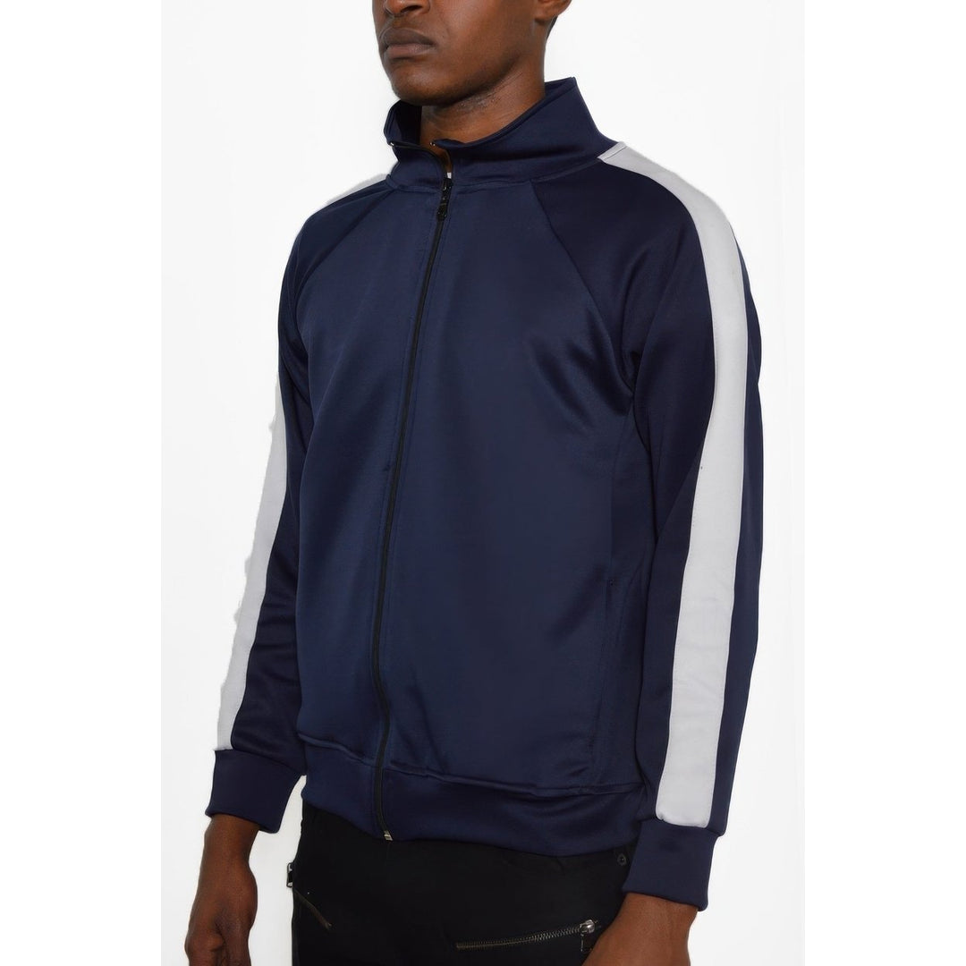 Unisex Side Stripe Track Jacket Image 4